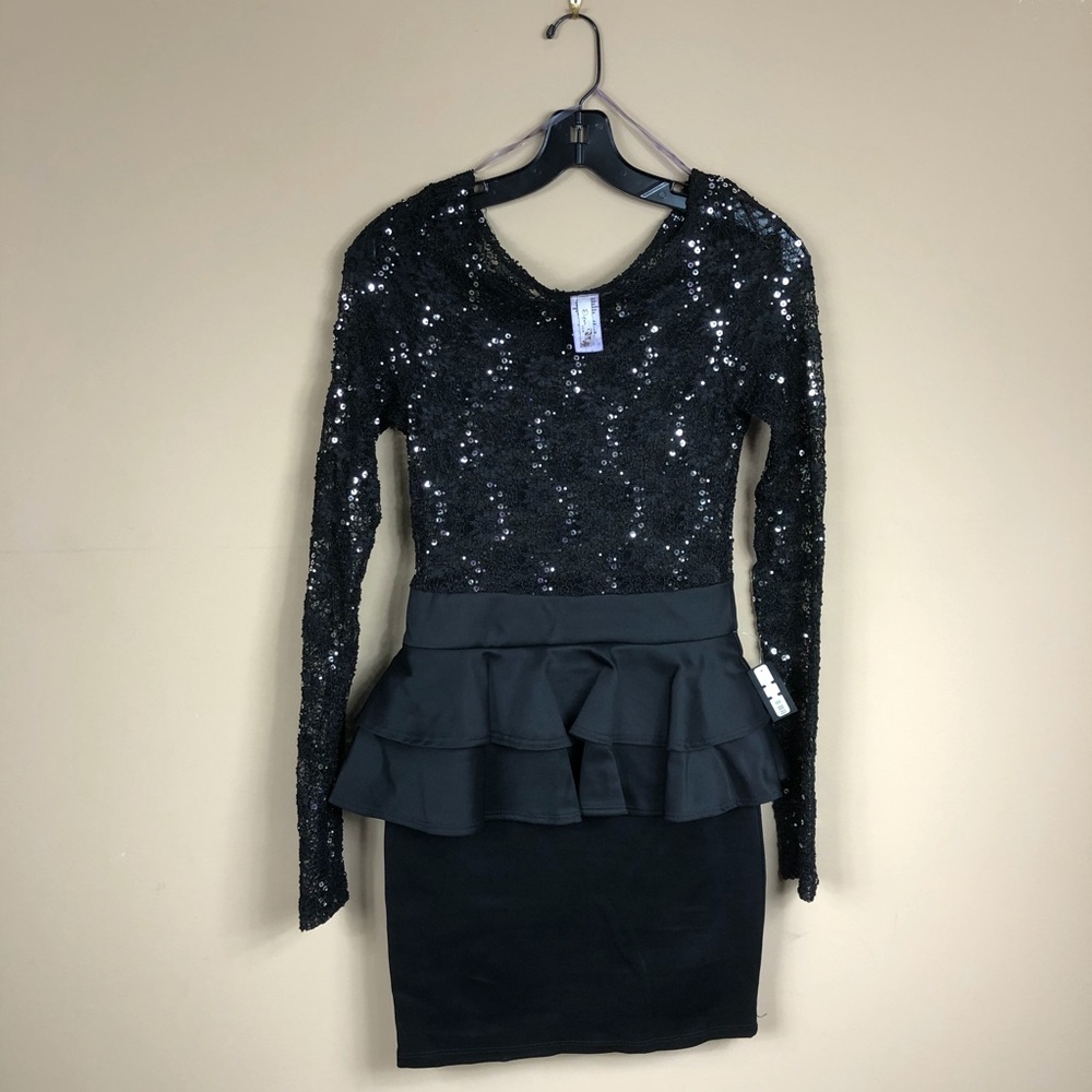 Black Peplum Dress